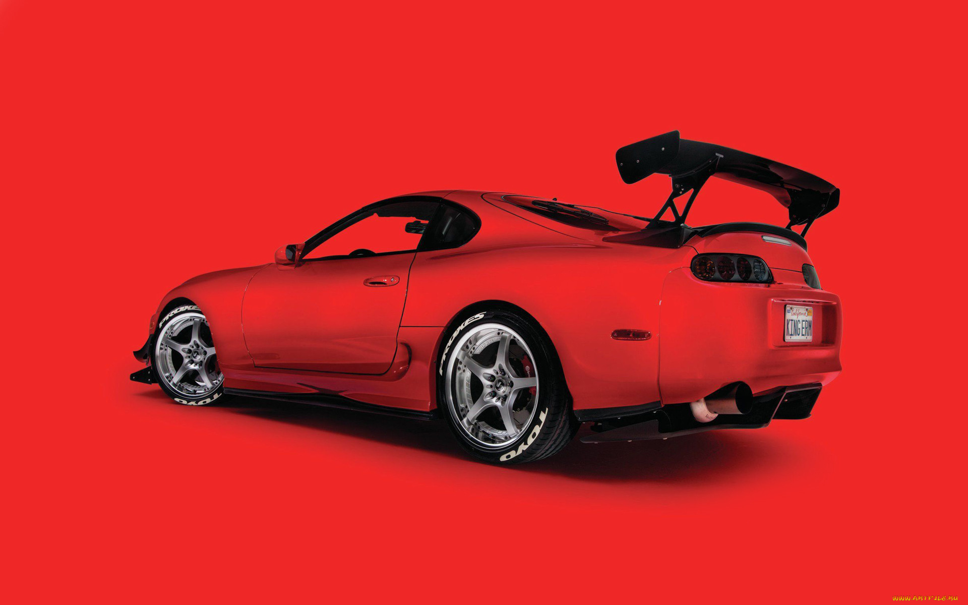 , toyota, tuning, red, supra
